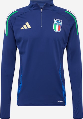 ADIDAS PERFORMANCE - Camisa funcionais em azul: frente