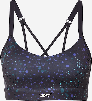 Reebok Bustier Sport-BH 'Lux Strappy' in Schwarz: predná strana