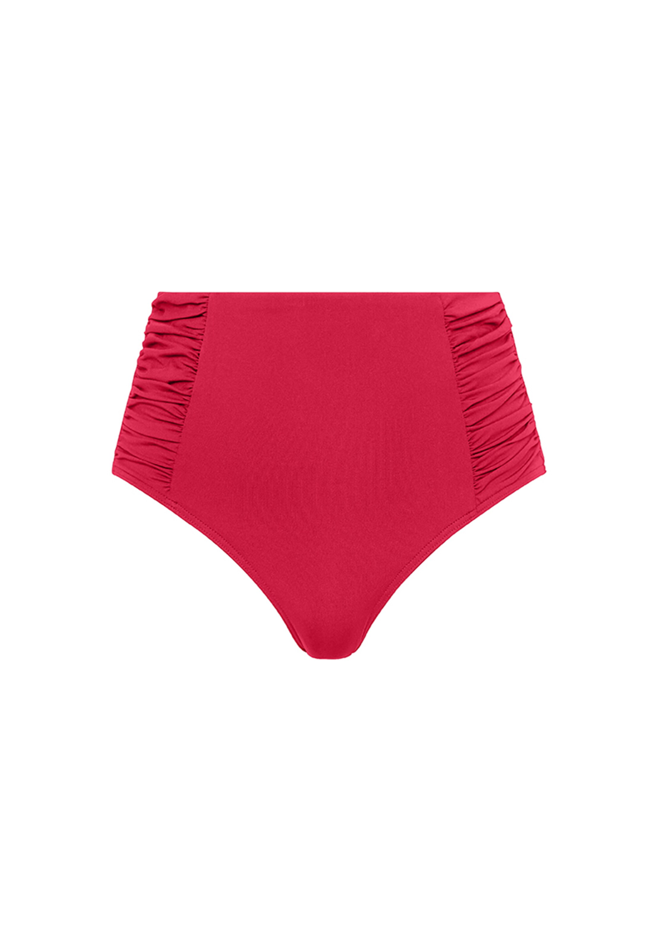 SEA LEVEL Bikini Bottoms 'Gathered' in Red: front