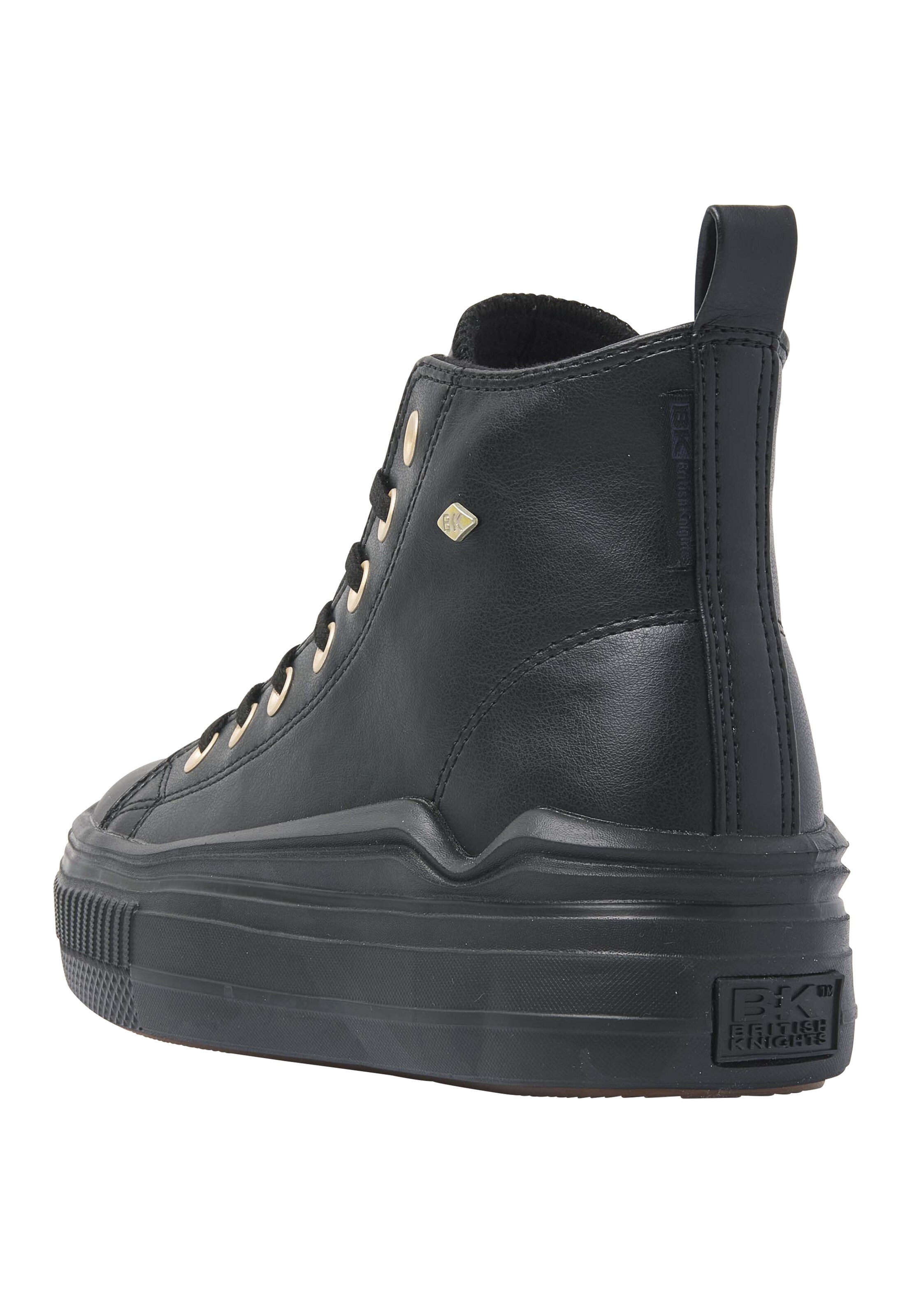 BRITISH KNIGHTS Korkeavartiset tennarit ' KAYA FLOW MID ' värissä musta