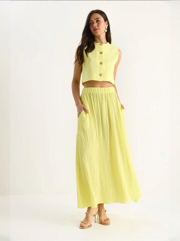 Bianco Lucci - Calças de fato em amarelo