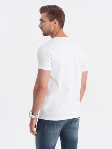 T-Shirt 'S1737' Ombre en blanc