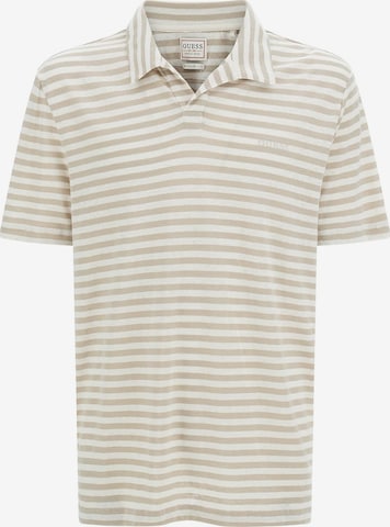 T-Shirt 'Embro' GUESS en beige : devant