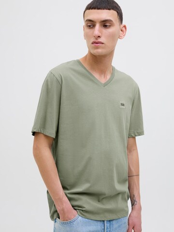 JACK & JONES Majica 'JCOREACH' | zelena barva