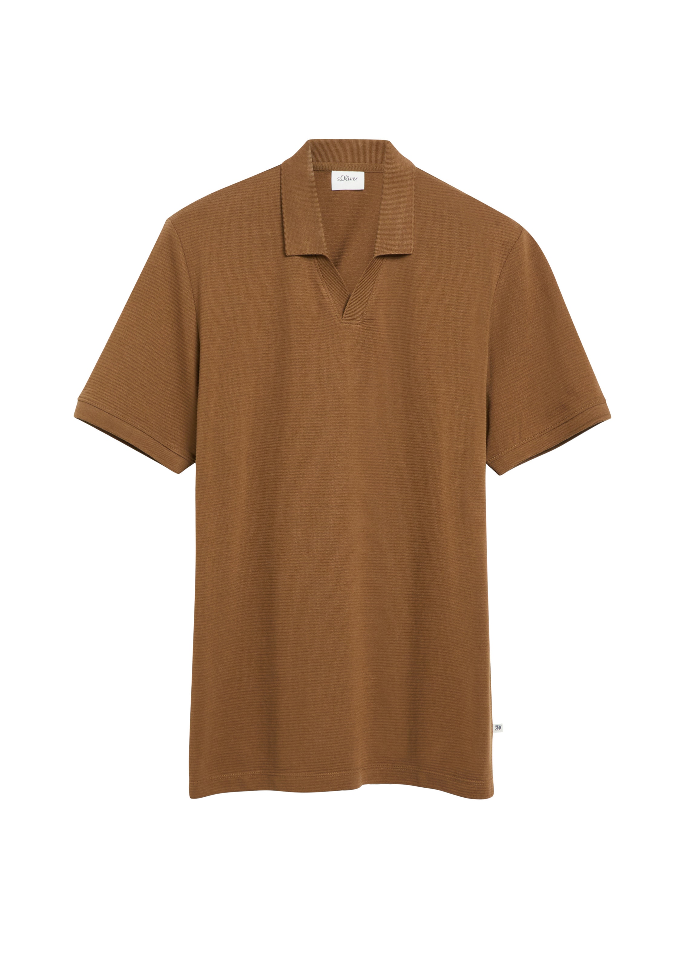 s.Oliver Poloshirt in Braun: Vorderseite