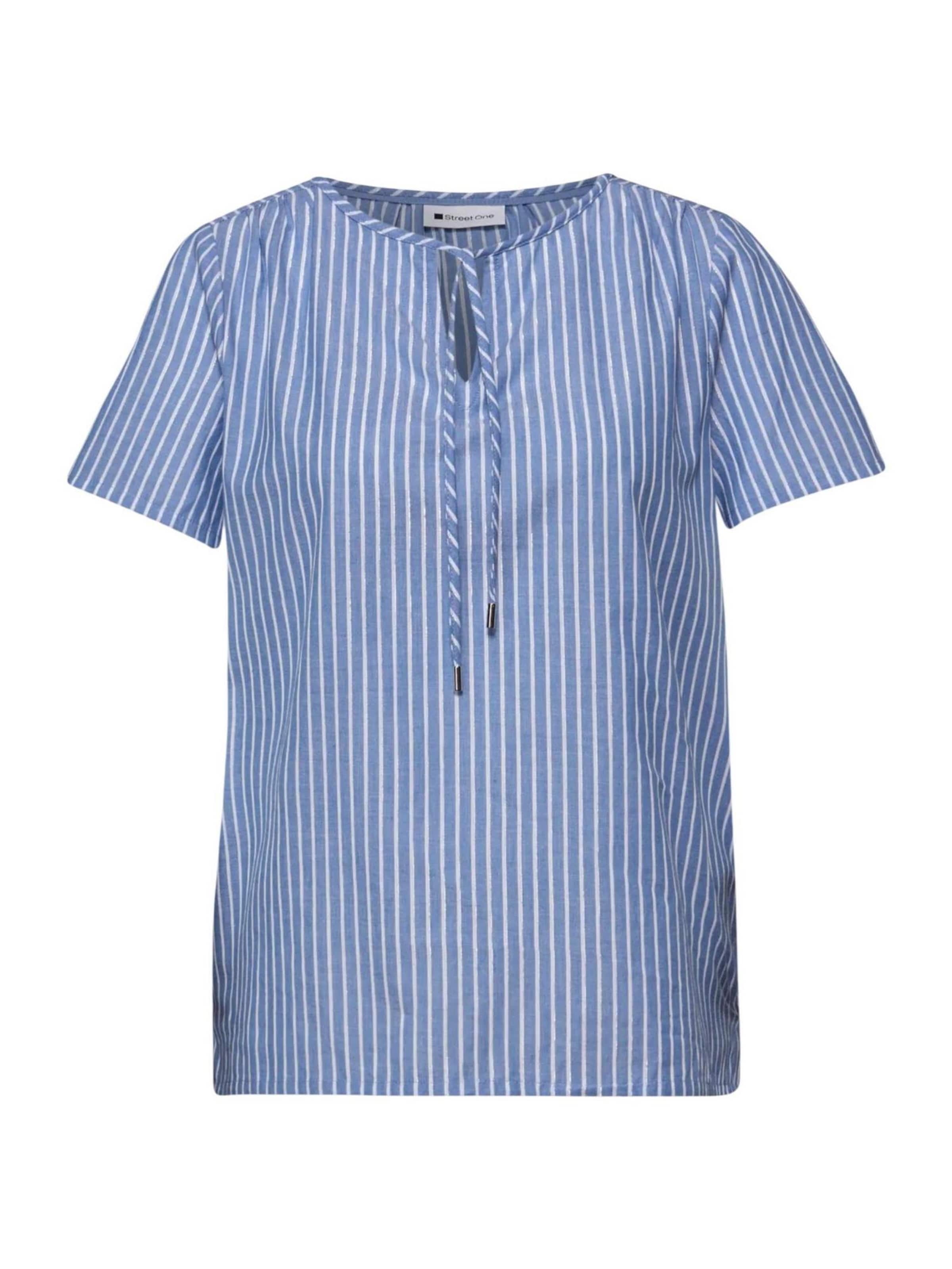 Camicia da donna 'Striped Shirtblouse 346431' di STREET ONE in blu: frontale