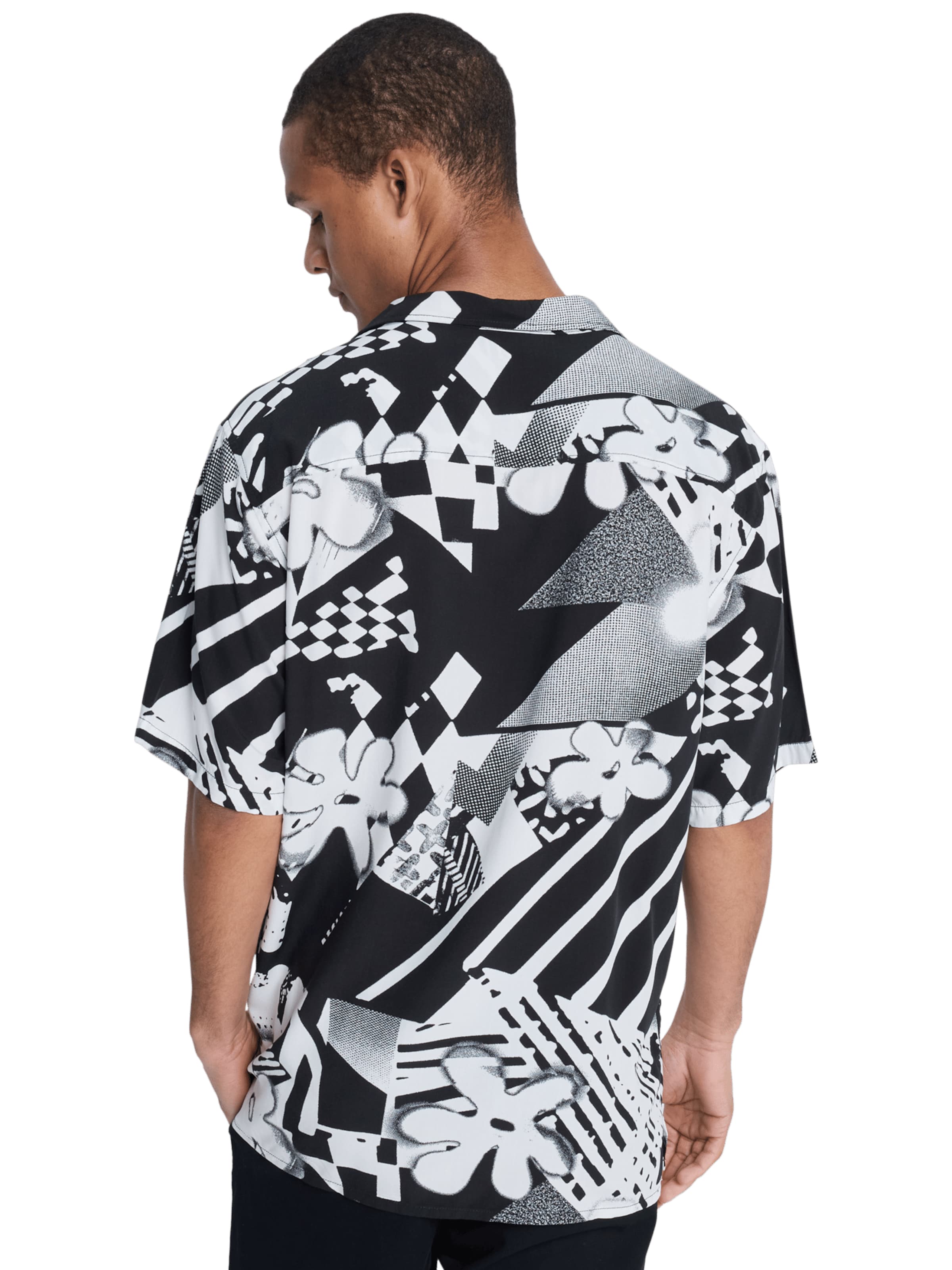QUIKSILVER Comfort fit Button Up Shirt 'Paradise' in Black