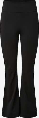 évasé Leggings 'PCGeorgina' PIECES en noir : devant