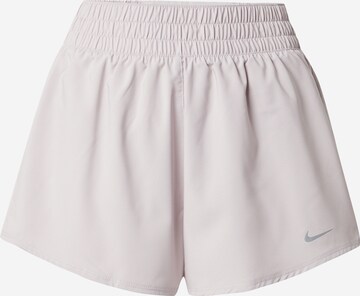 NIKE Regular Sportbroek 'One' in Lila: voorkant