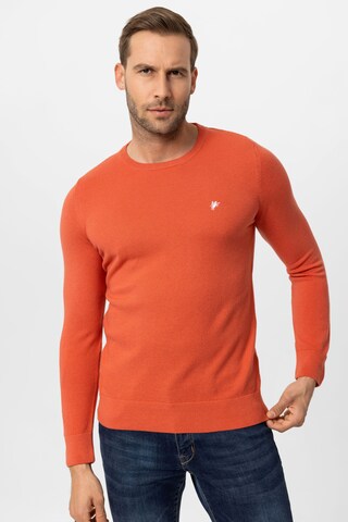 DENIM CULTURE Sweater 'LEVIN' in Orange: front