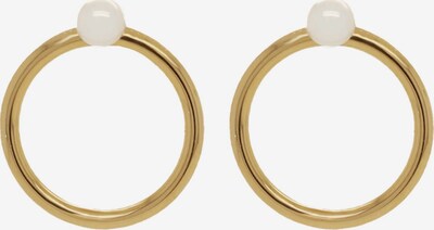 24Kae Ohrringe in gold / perlweiß, Produktansicht