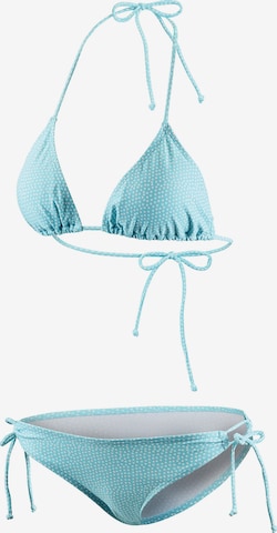 BECO the world of aquasports Triangel Bikini Flamingo Eden in Blau: Vorderseite