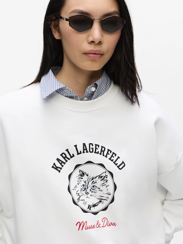 Karl Lagerfeld - Sweatshirt ' Ikon Choupette Muse' em branco