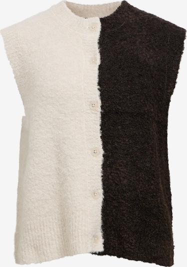 OBJECT Cardigan en marron chiné / blanc chiné, Vue avec produit