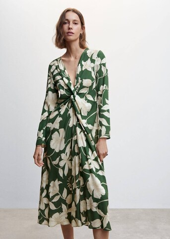 MANGO Letní šaty 'Grass' – zelená