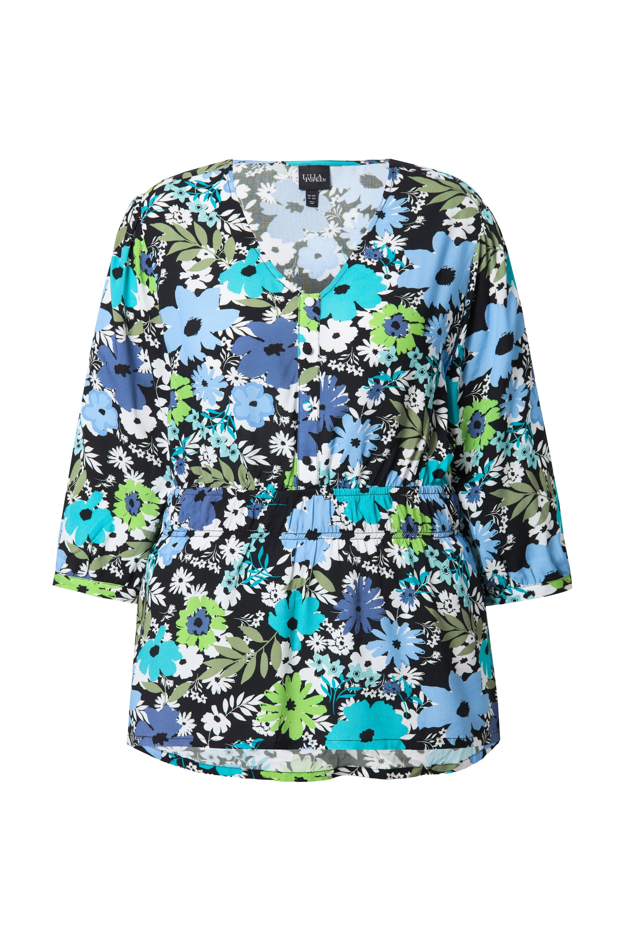 Ulla Popken Bluse in Schwarz: Vorderseite