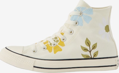 CONVERSE Členkové tenisky 'CHUCK TAYLOR ALL STAR', veľkosť 36 - krémová / svetlomodrá / žltá / olivová, Produkt