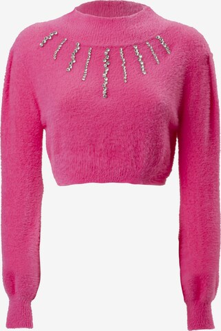 Pullover di Influencer in rosa: frontale