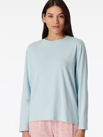 SCHIESSER Pajama Shirt ' Mix & Relax ' in Blue: front