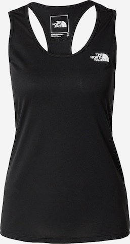 THE NORTH FACE - Top desportivo em preto: frente