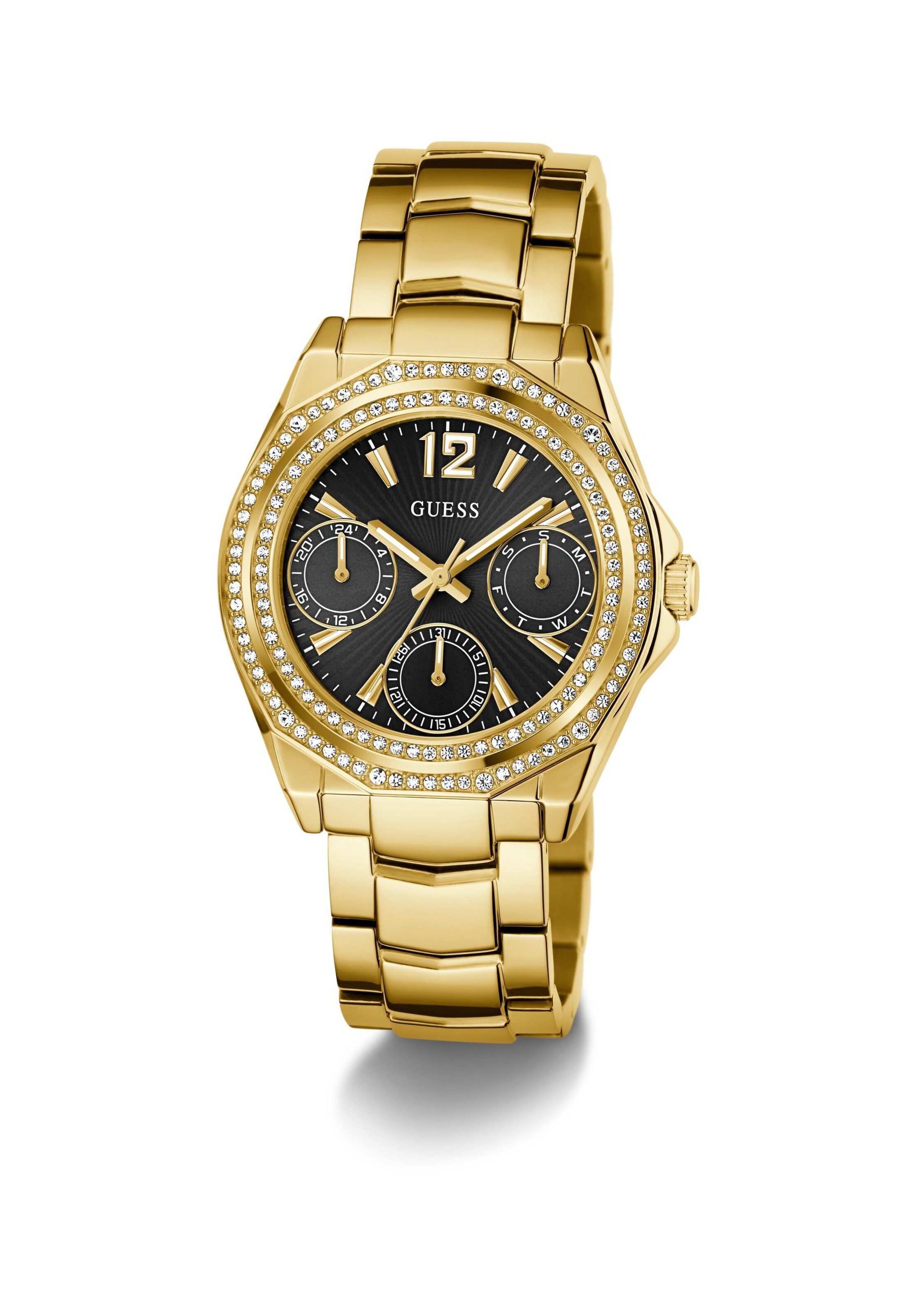 GUESS Analog Watch 'RITZY' in Gold: front