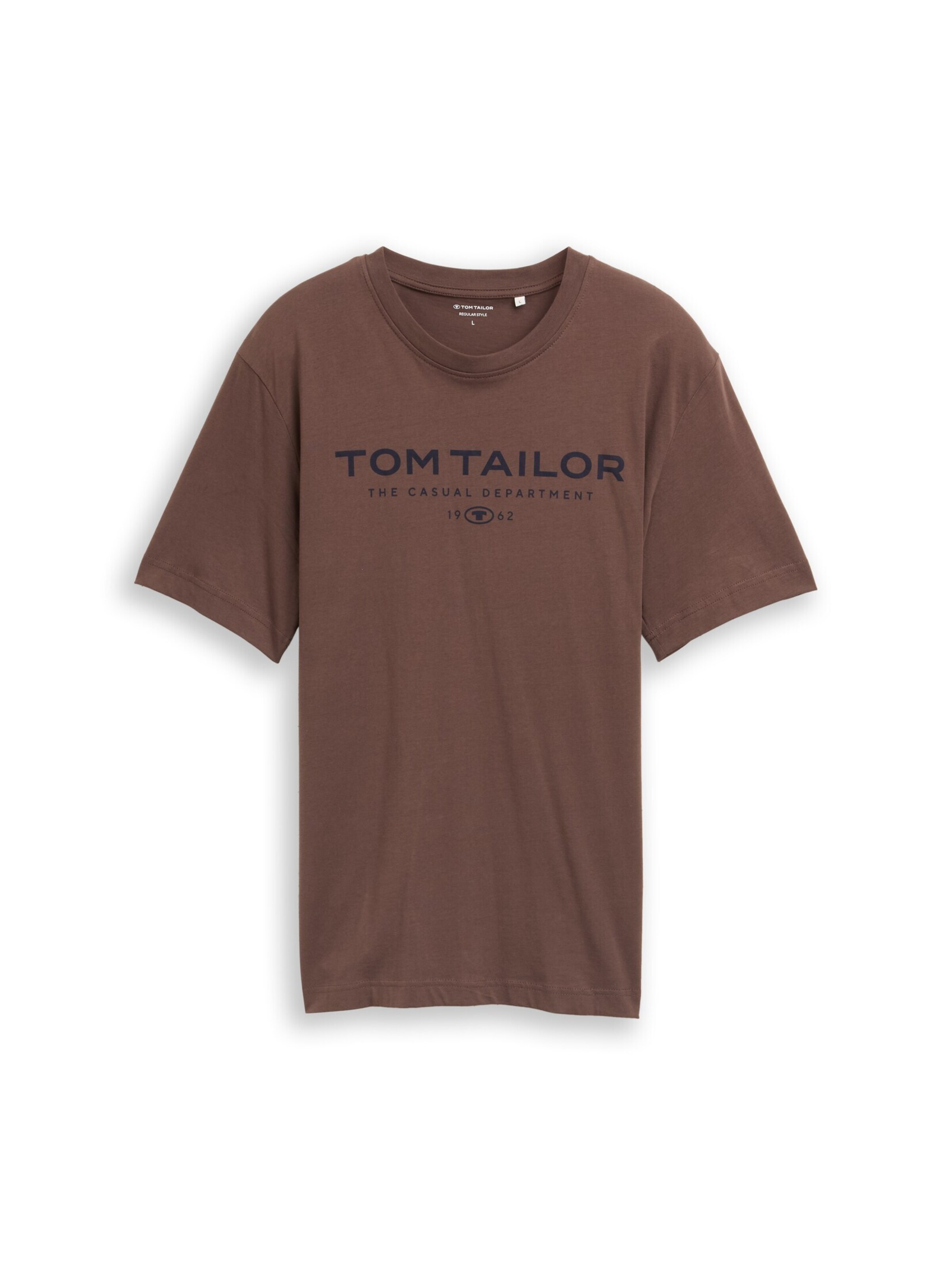 TOM TAILOR Shirt in Bruin: voorkant