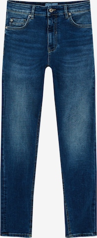 Pull&Bear Slimfit Jeans in Blauw: voorkant