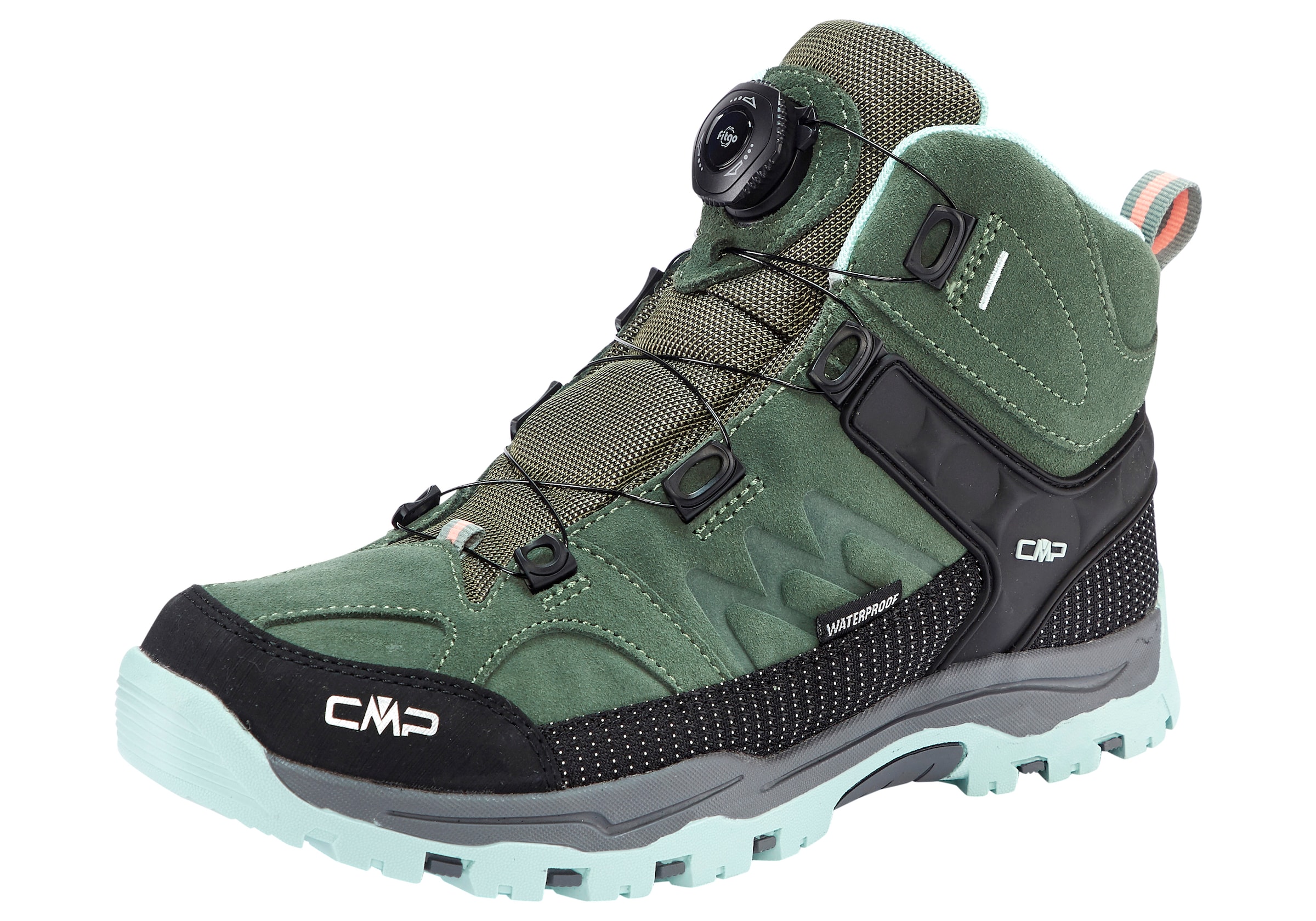 CMP Boots in Green: front