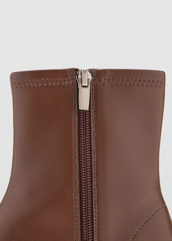 MANGO Ankle Boots 'Eril' in Brown