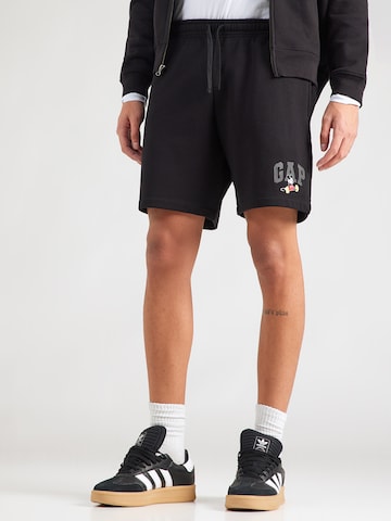 GAP Regular Broek 'DISNEY X GAP' in Zwart: voorkant