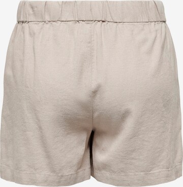 ONLY Regular Trousers 'CARO' in Beige