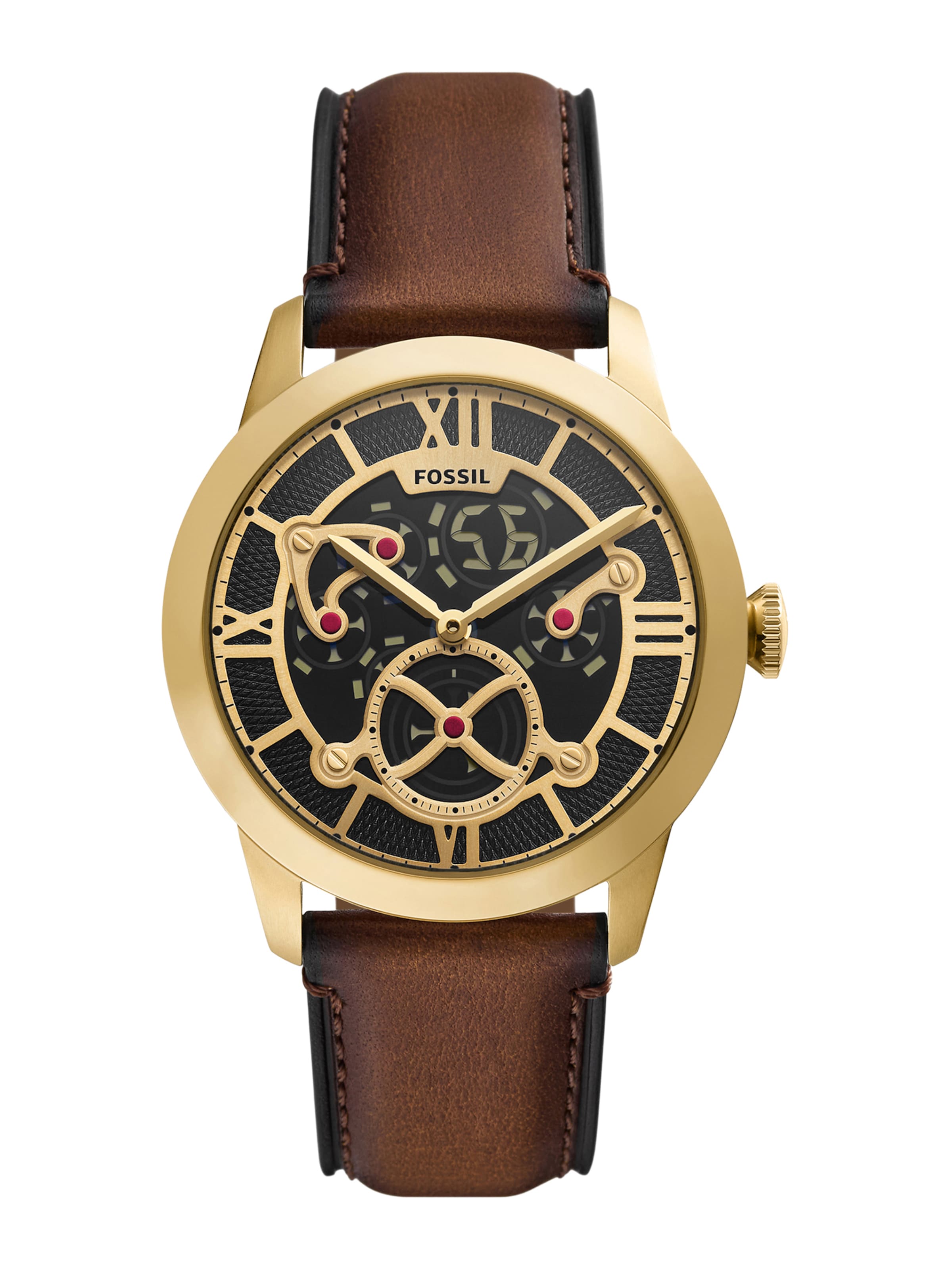 FOSSIL - Reloj analógico 'TOWNSMAN BIG TIC' en oro: frente