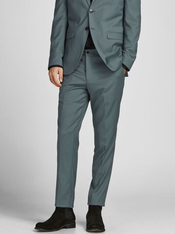 Coupe slim Pantalon à plis JACK & JONES en vert : devant