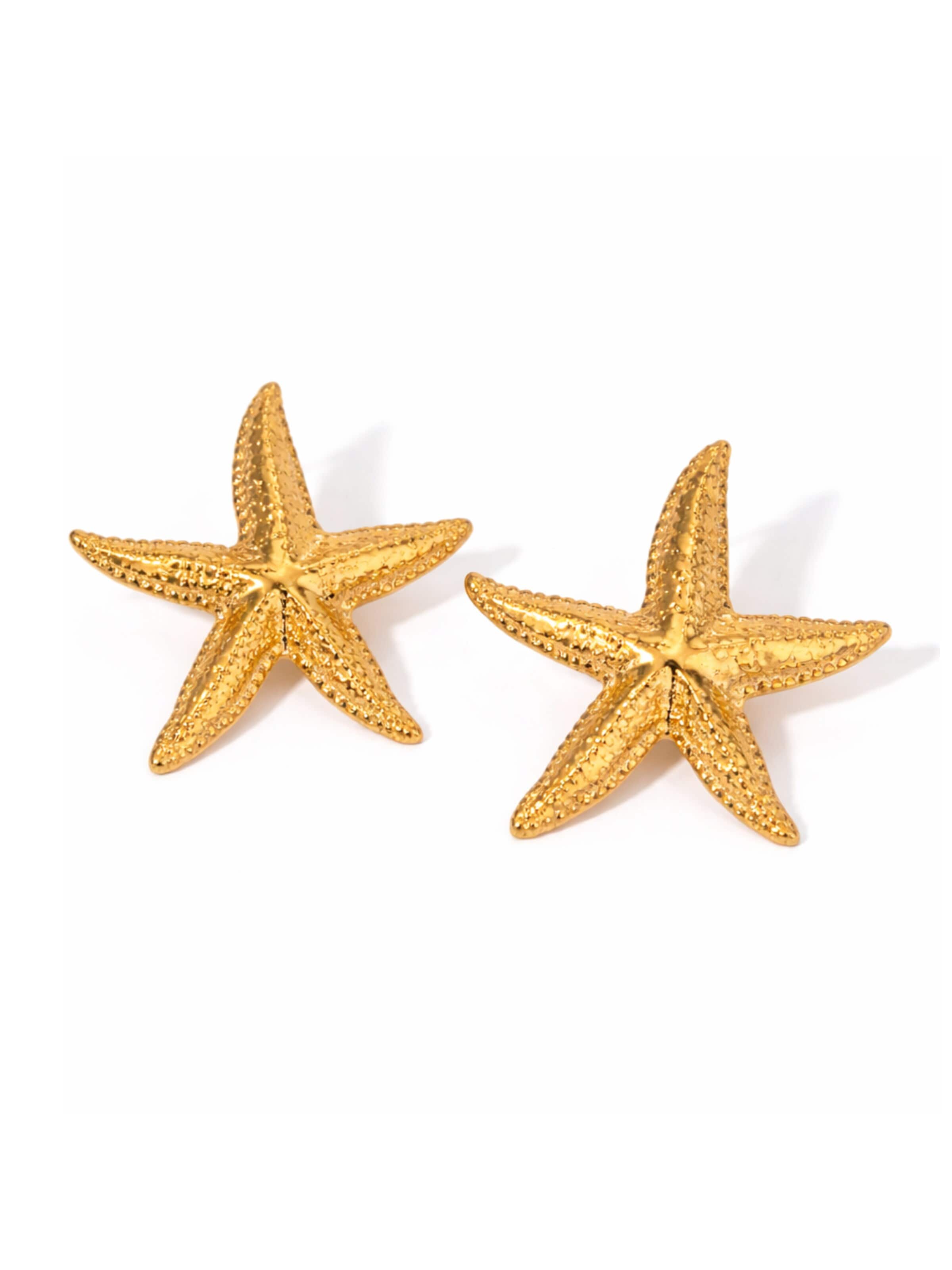 Pure Schmuck Earrings 'Starfish Glow' in Gold: front