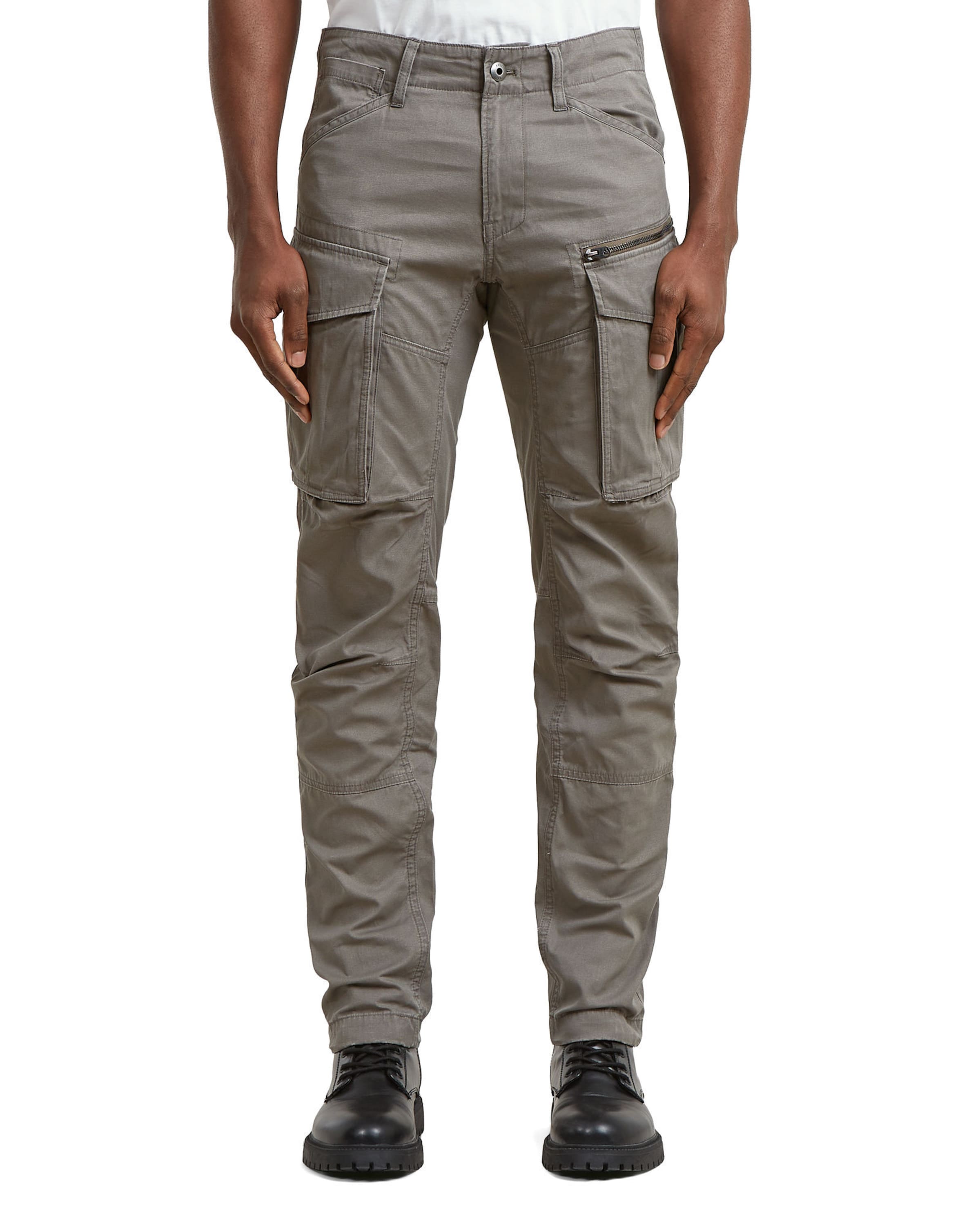 Effilé Pantalon cargo 'Zip 3D ' G-STAR en gris : devant