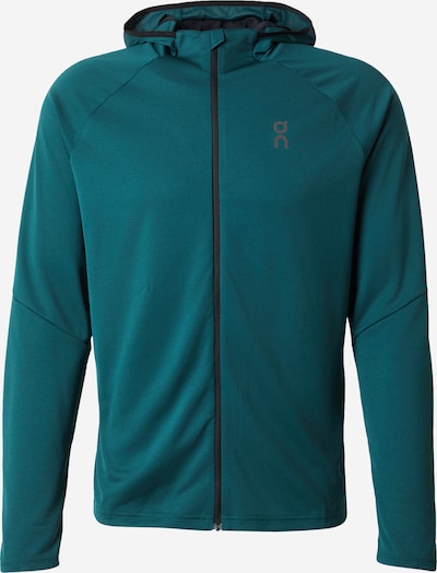 Sportinis džemperis 'Climate' iš On, spalva – tamsiai žalia / juoda, Prekių apžvalga