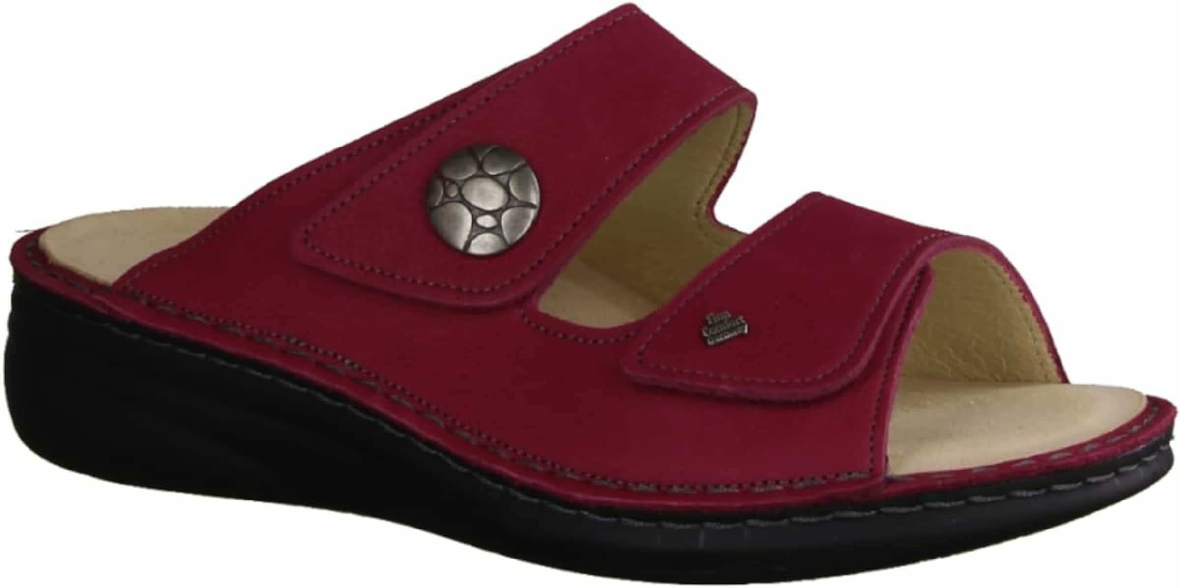 Finn Comfort Muiltjes in Rood: voorkant