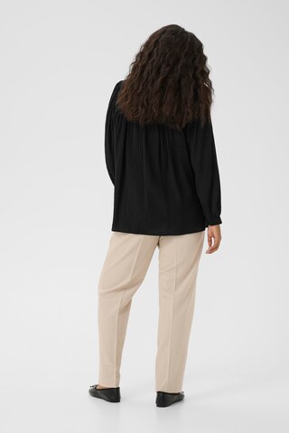 KAFFE CURVE Bluse 'Lisana ' in Schwarz