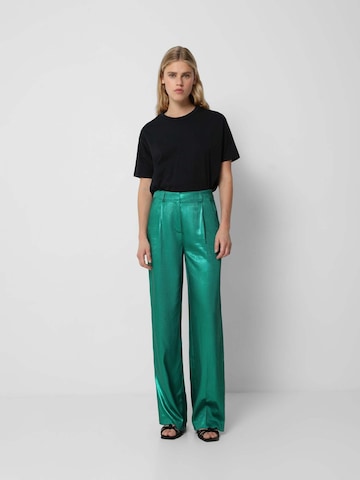 Scalpers Loose fit Pleat-Front Pants in Green