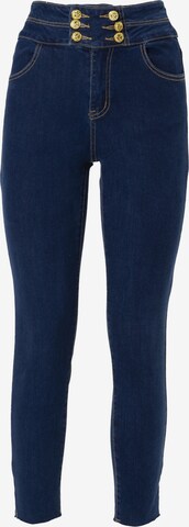 Influencer Skinny Jeans in Blue: front