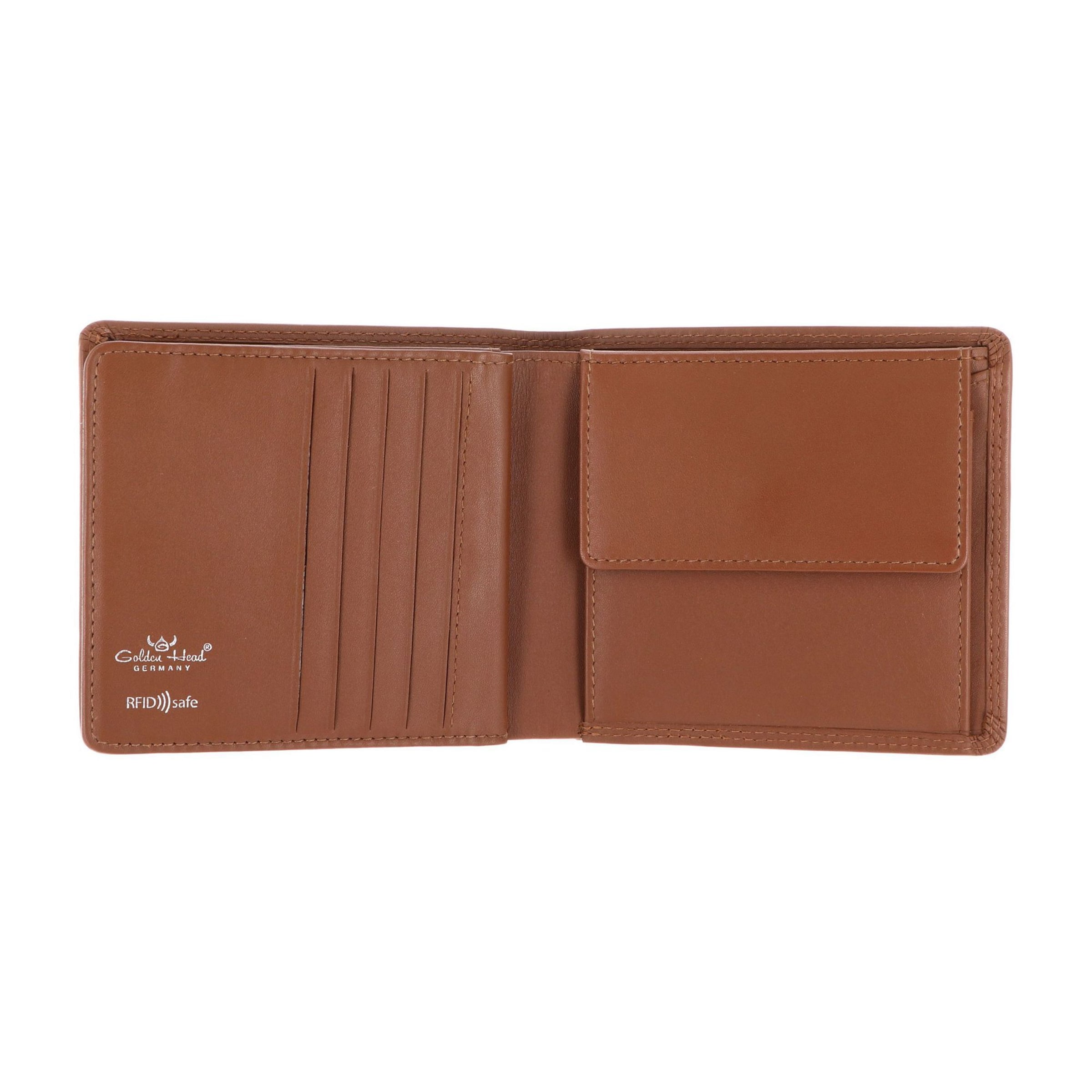 GOLDEN HEAD Wallet 'Polo' in Brown