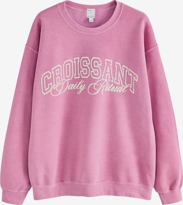 Next Свитшот в Ярко-розовый: спереди