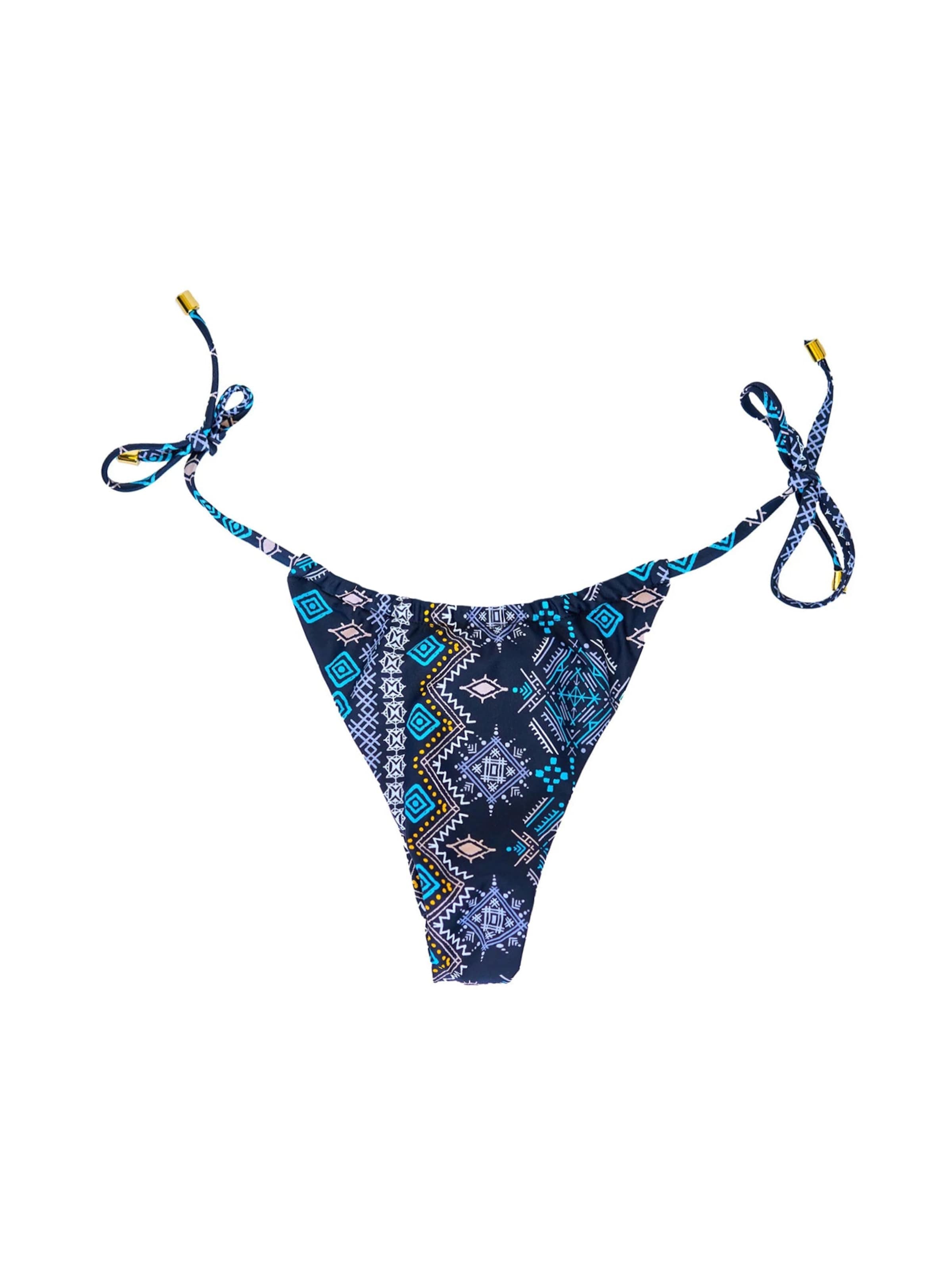 La Michaux Bikinibroek 'LUCIA' in Blauw: voorkant