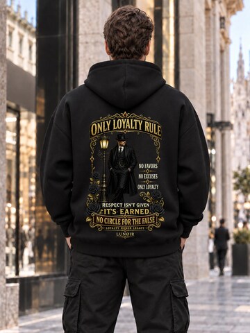 LUNØIR Studio Sweatshirt 'Only Loyalty Rule' in Zwart