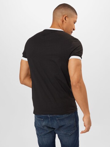 T-Shirt 'GROVES RINGER' FARAH en noir