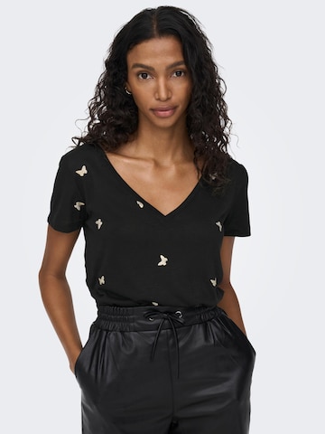 ONLY - Blusa 'Isabella' en negro: frente