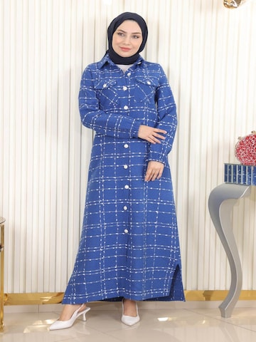 MODAMIHRAM Winter jacket in Blue: front