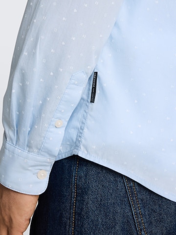 Coupe regular Chemise TOM TAILOR DENIM en bleu