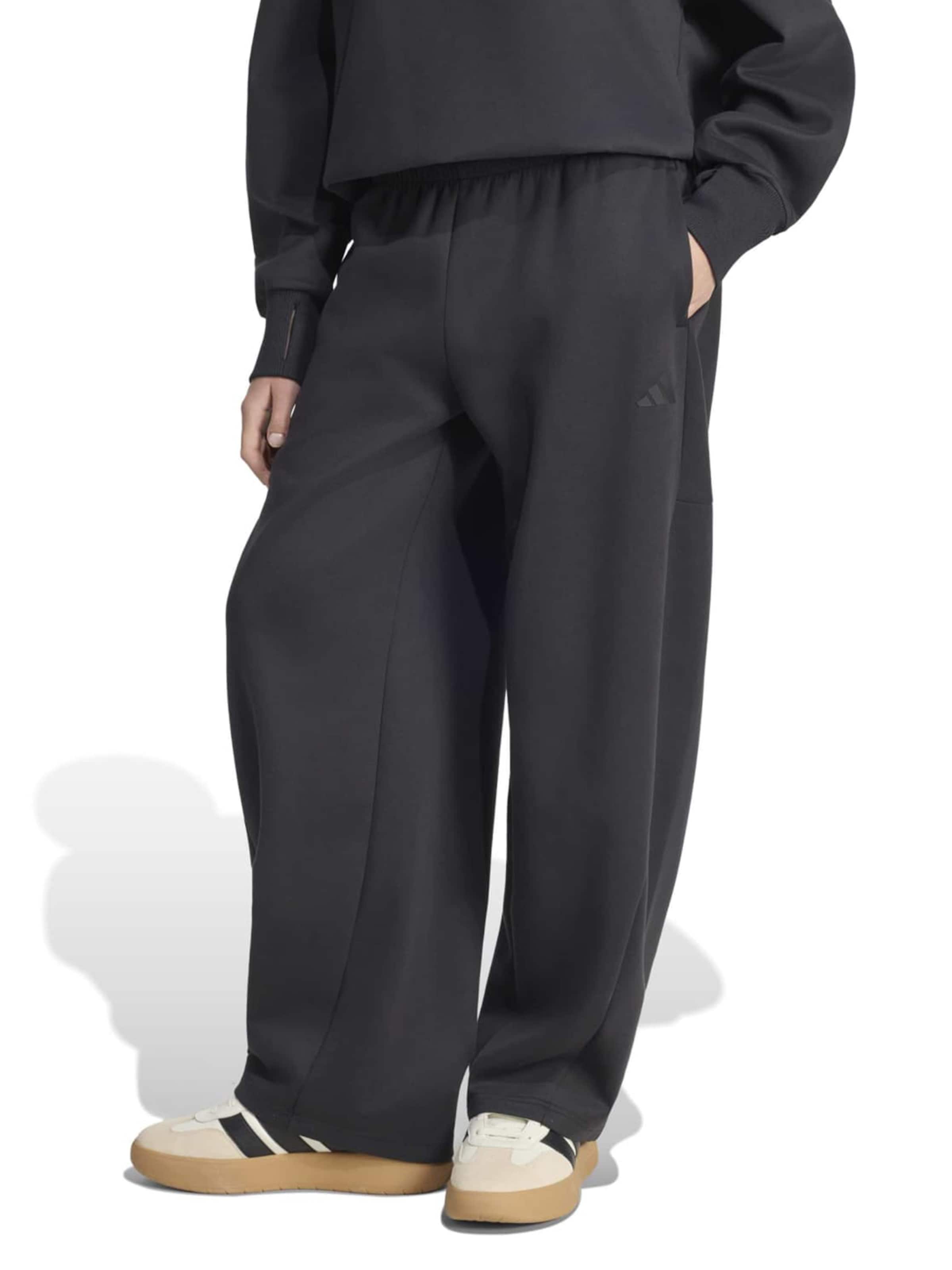 ADIDAS SPORTSWEAR Barrel Sports trousers 'SOFT LUX' in Black: front