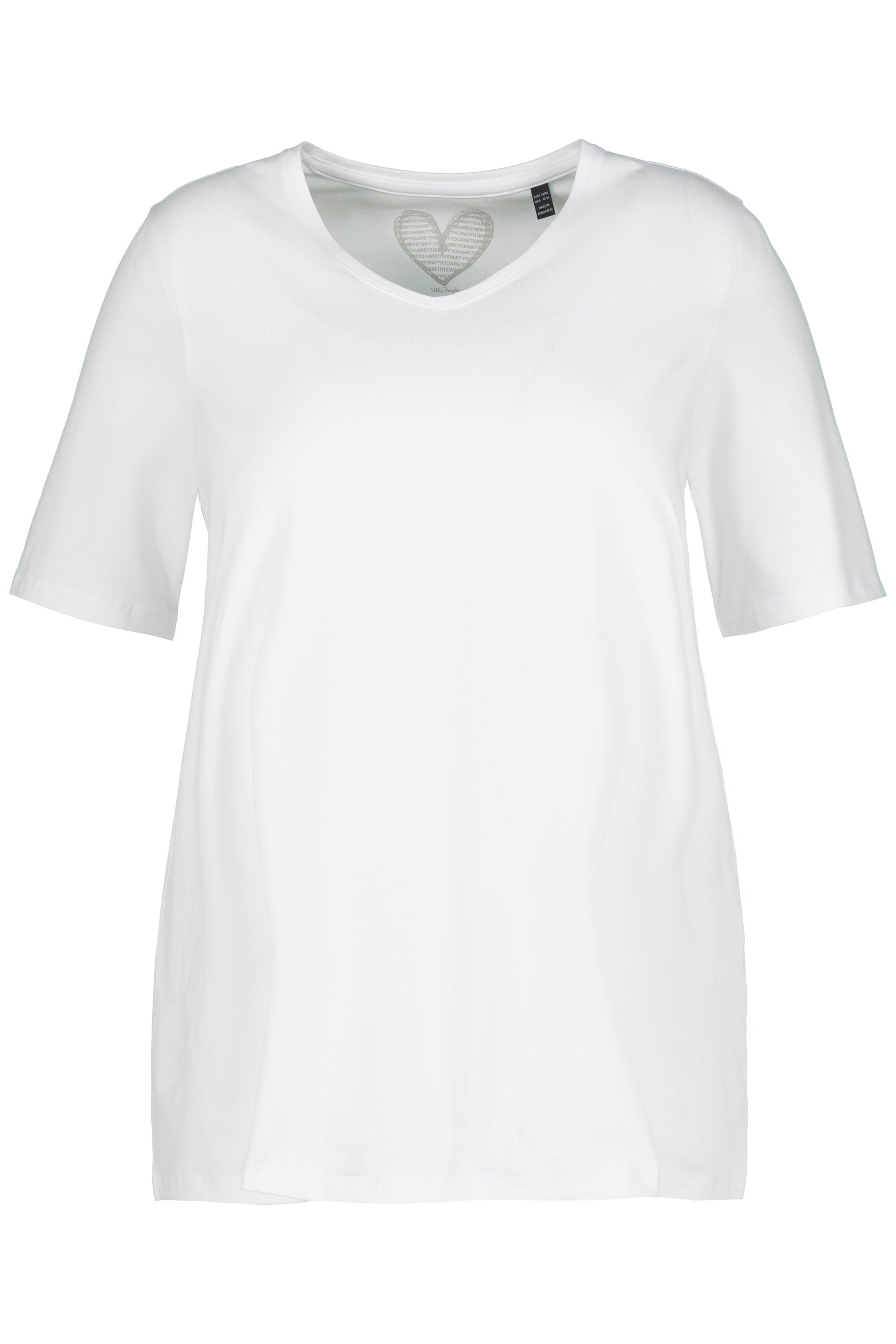 Ulla Popken Shirt in Wit: voorkant